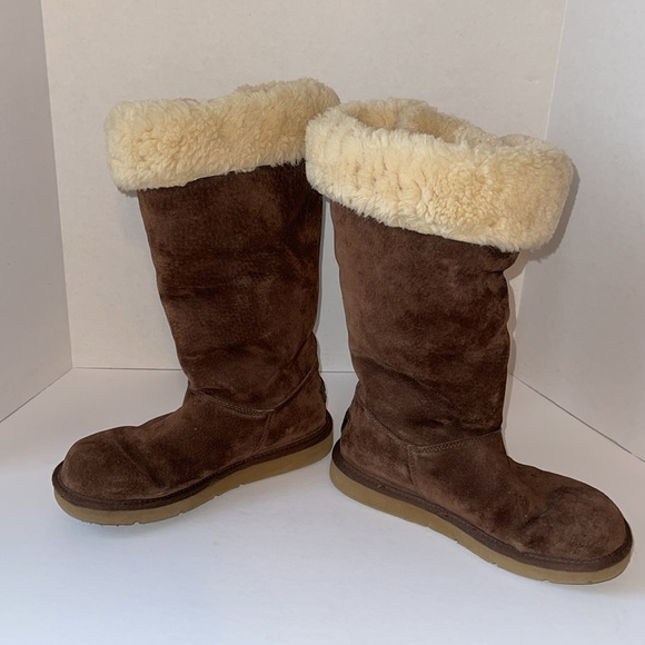 UGG Australia Limited Edition Suede Side Lace Up Boots - Picture 4 of 16